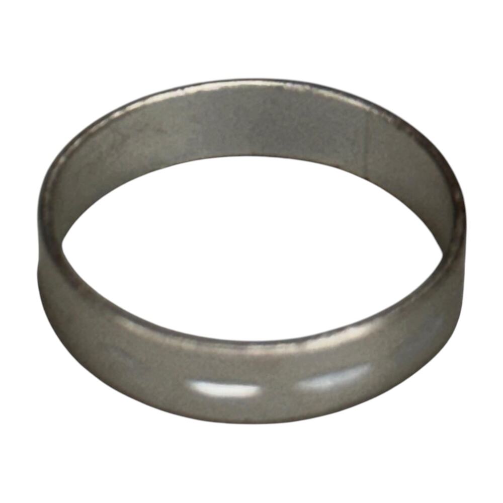 Silver Tone Wide Band Ring Size 6.5 Flat 5mm Fashion Stacking Unisex - Picture 5 of 6